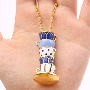 DESIGNER INSPIRED Handmade Enamel Teatime Necklace